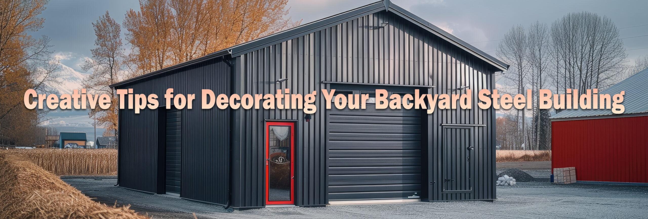 Creative Tips for Decorating Your Backyard Steel Building