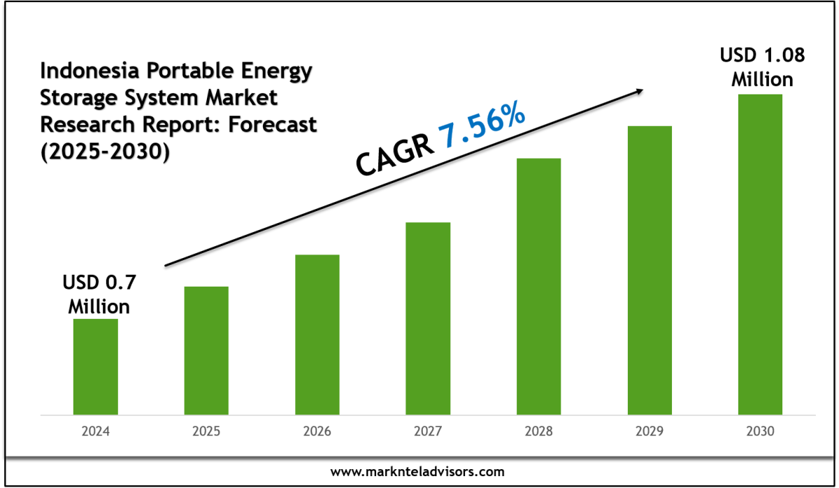 Indonesia Portable Energy Storage System Market Segments, Analysis & Statistics 2030 – Market Trends Analysis