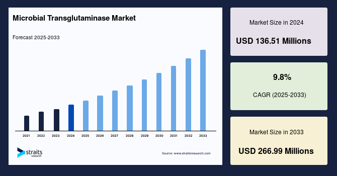 Microbial Transglutaminase Market Size, Share and Forecast to 2033